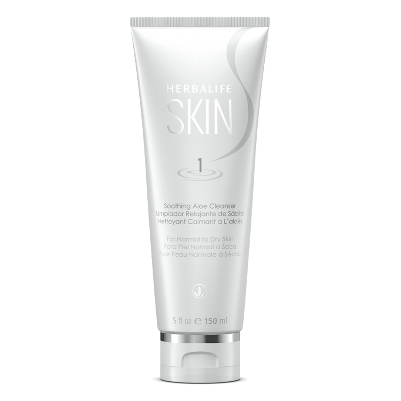 Herbalife SKIN aloe vera facial cleanser for normal to dry skin gentle daily face wash