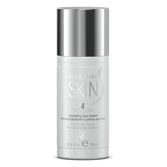 Herbalife SKIN Hydrating Eye Cream in a sleek pump bottle for hydration around the eyes.